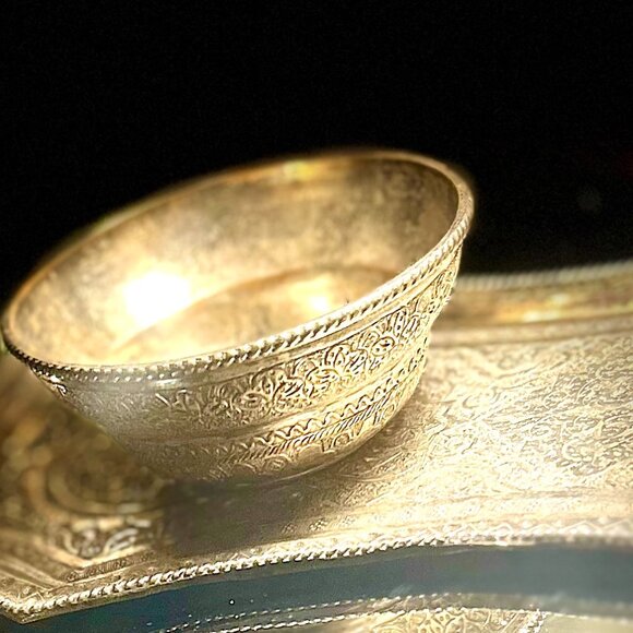 Antique Silver Samovar Tea Set | Ornate Middle Eastern Tea Urn | Vintage - Picture 5 of 5